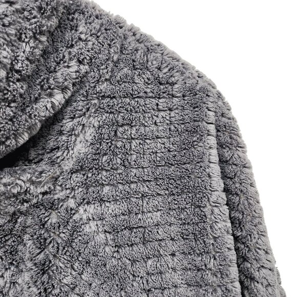 Member's Mark Plush Pullover L Faux Fur‎ Polyester Charcoal Sky - Picture 3 of 5